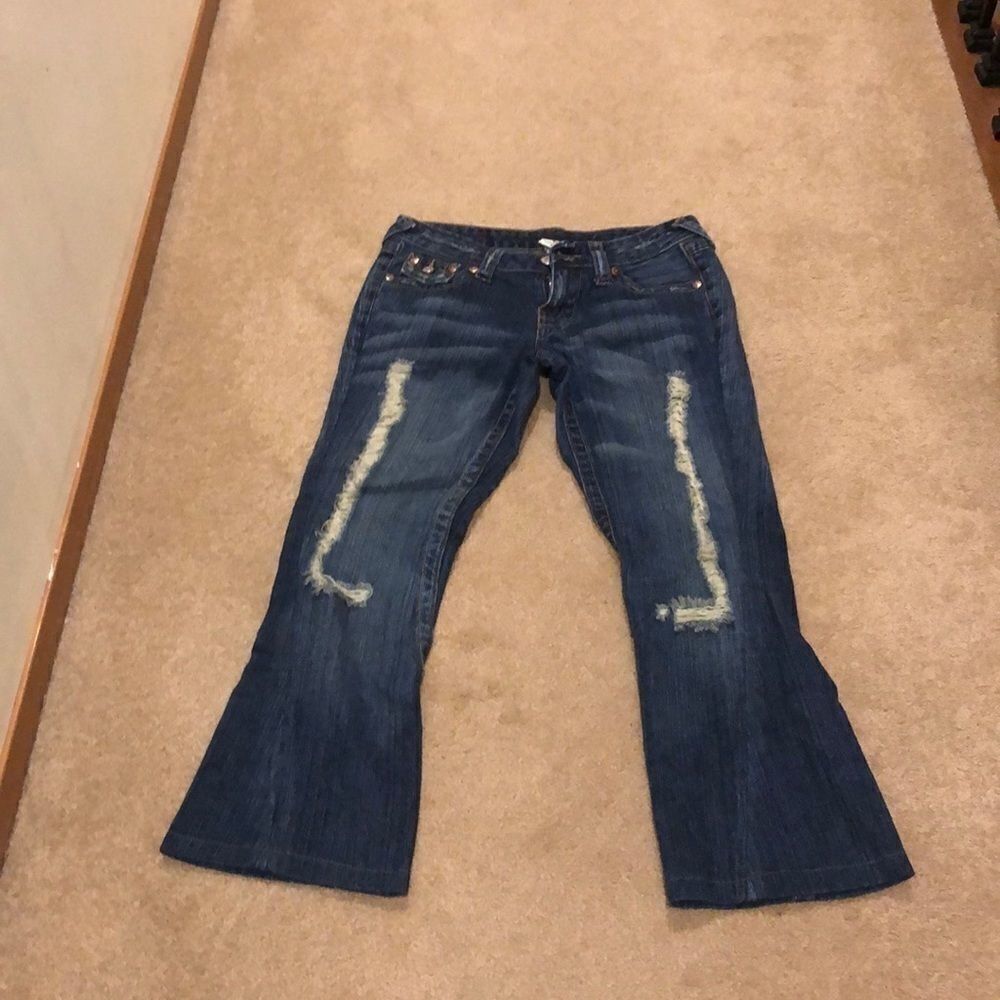 True Religion cropped jeans